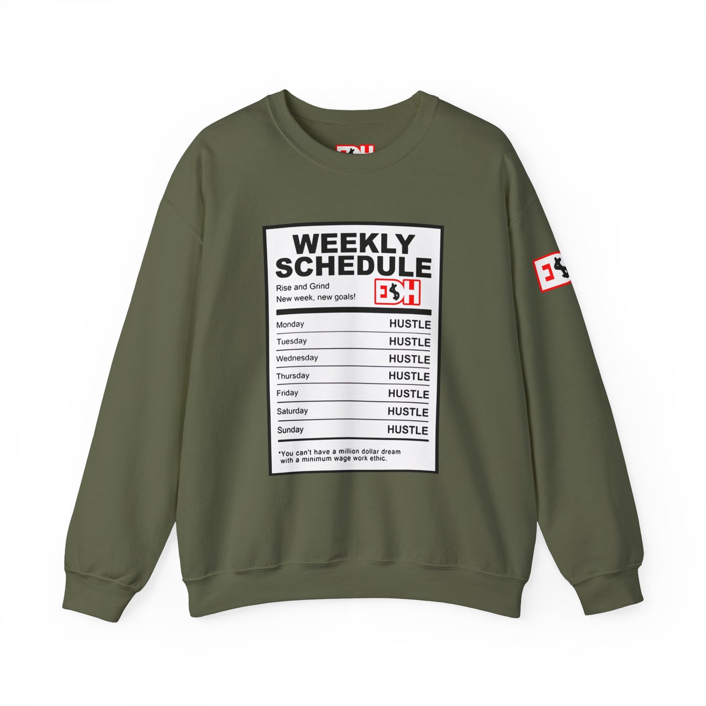 Ingredients to Hu$tle Unisex Heavy Blend™ Crewneck Sweatshirt