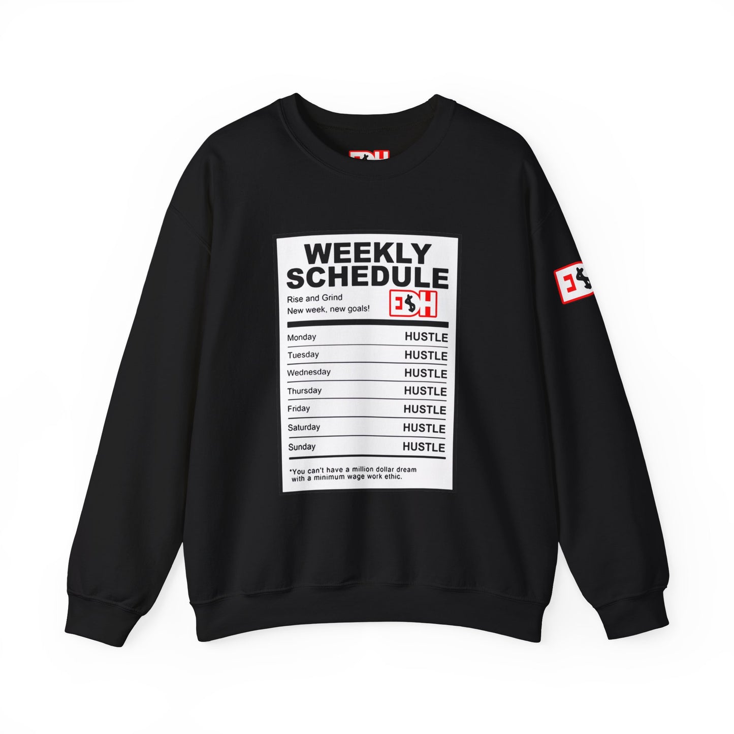 Ingredients to Hu$tle Unisex Heavy Blend™ Crewneck Sweatshirt