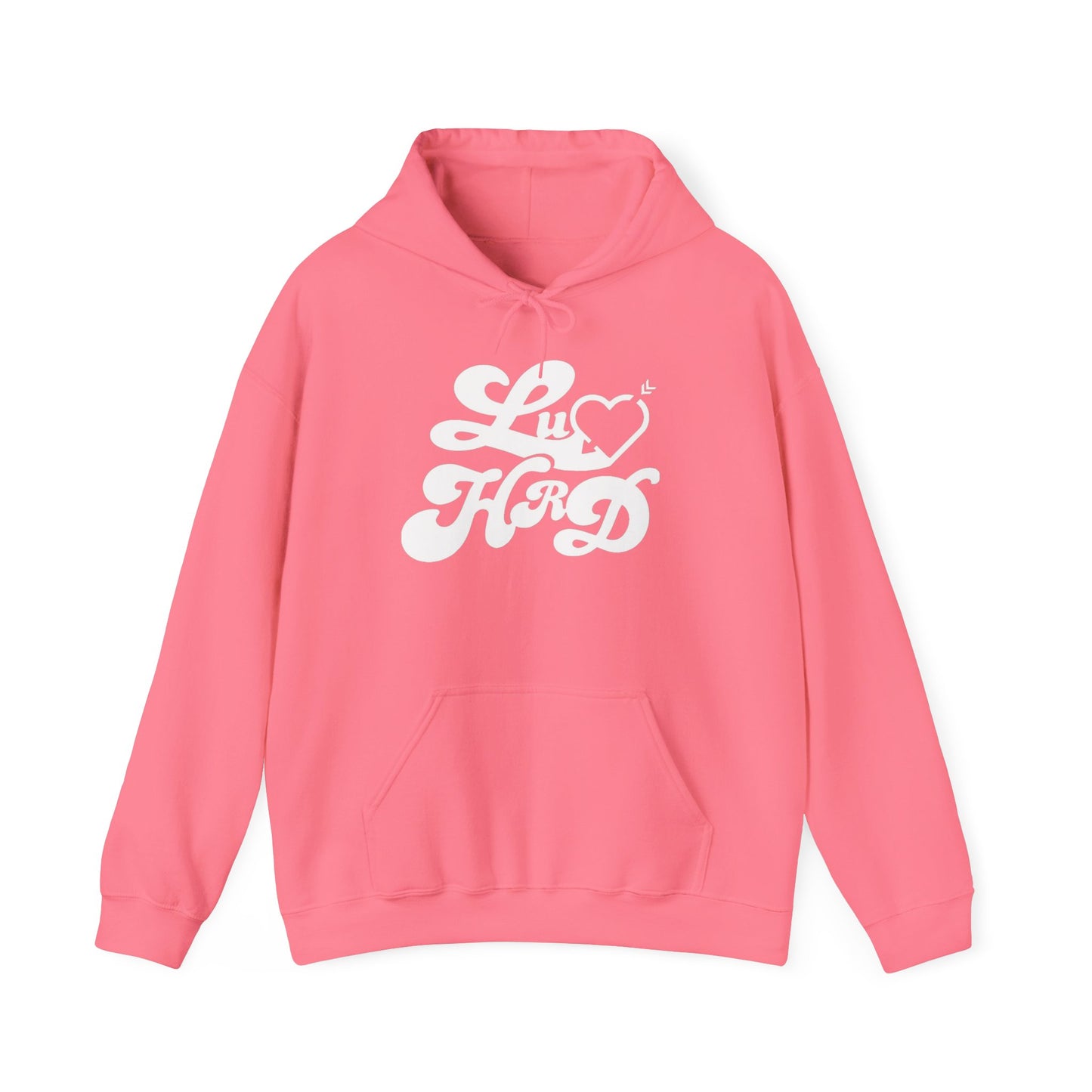Luv Hrd (Hard) Groovy Unisex Heavy Blend™ Hooded Sweatshirt