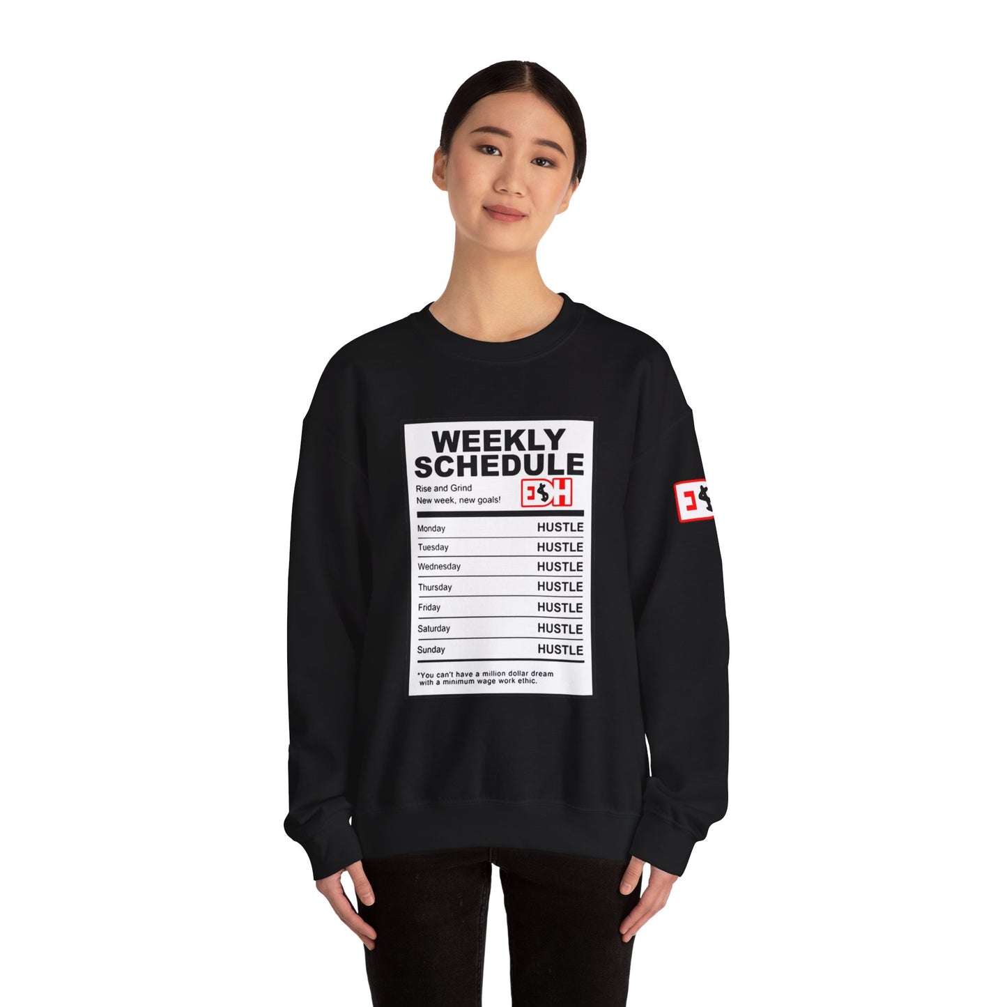 Ingredients to Hu$tle Unisex Heavy Blend™ Crewneck Sweatshirt