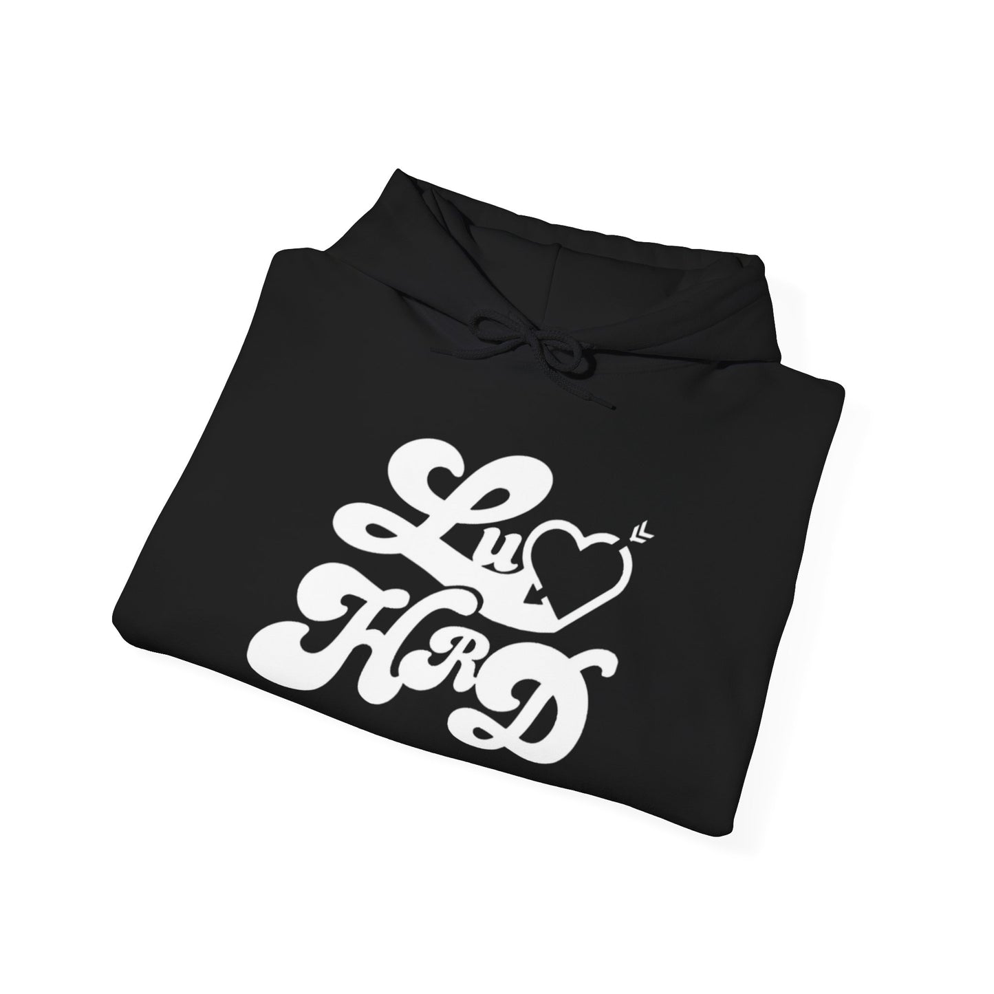 Luv Hrd (Hard) Groovy Unisex Heavy Blend™ Hooded Sweatshirt