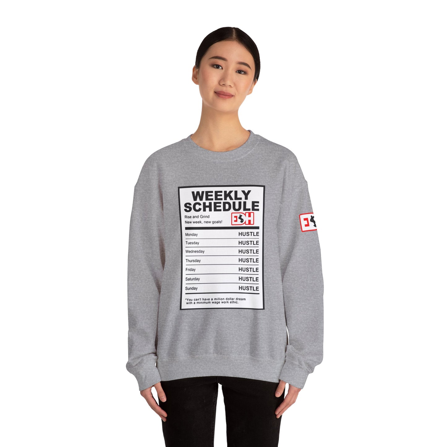 Ingredients to Hu$tle Unisex Heavy Blend™ Crewneck Sweatshirt