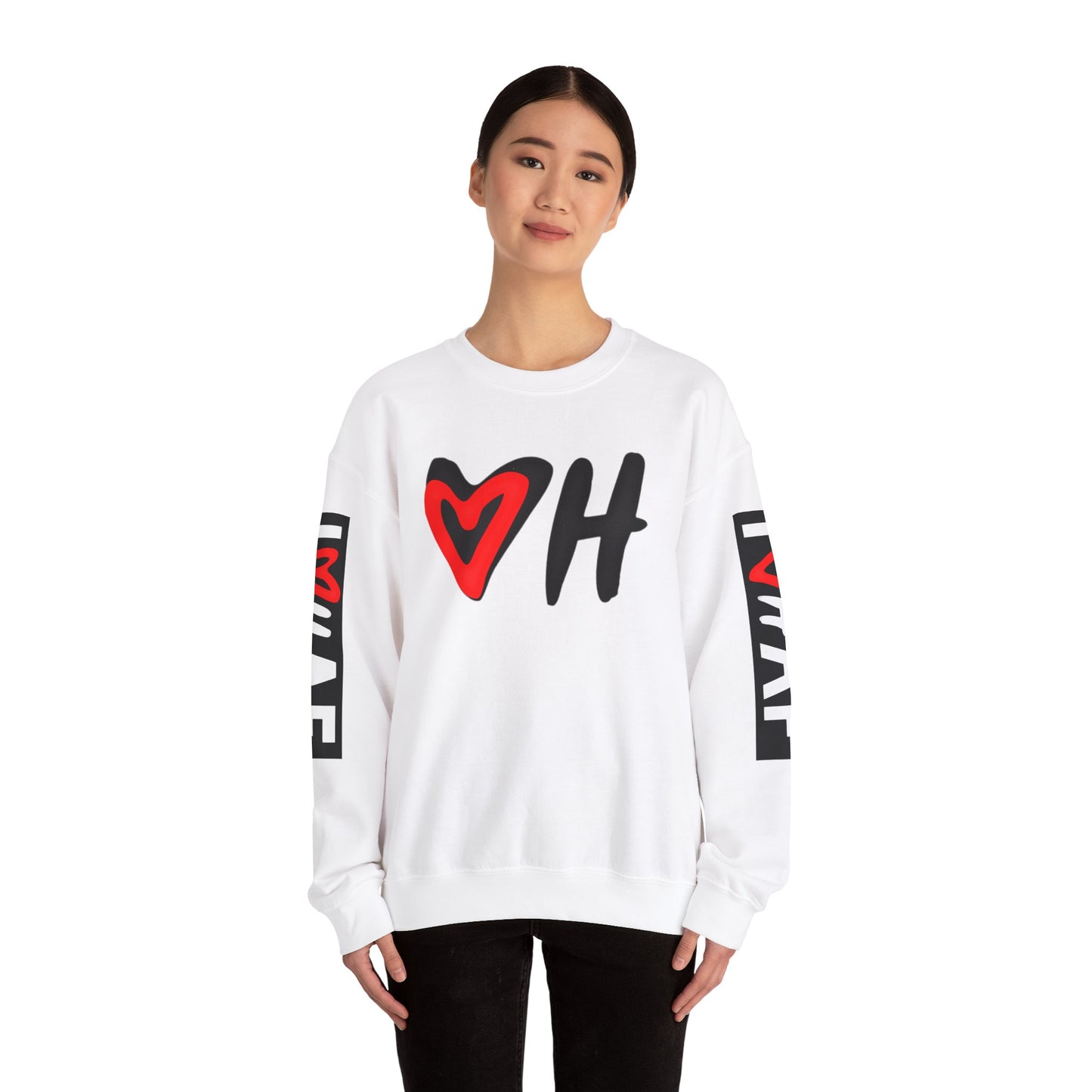 I Luv Hrd AF Unisex Heavy Blend™ Crewneck Sweatshirt