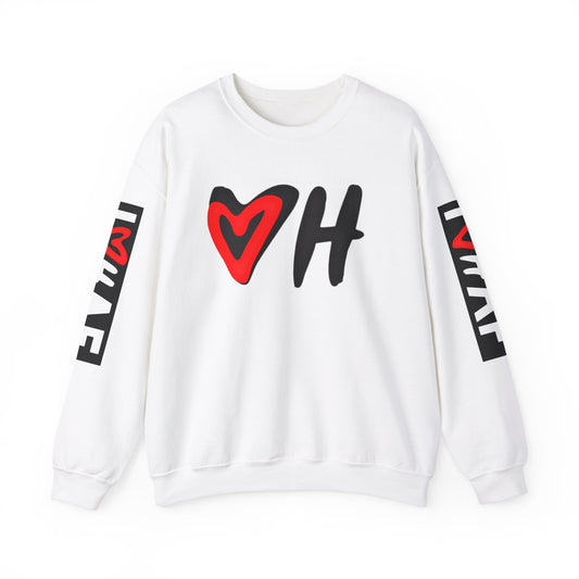 I Luv Hrd AF Unisex Heavy Blend™ Crewneck Sweatshirt