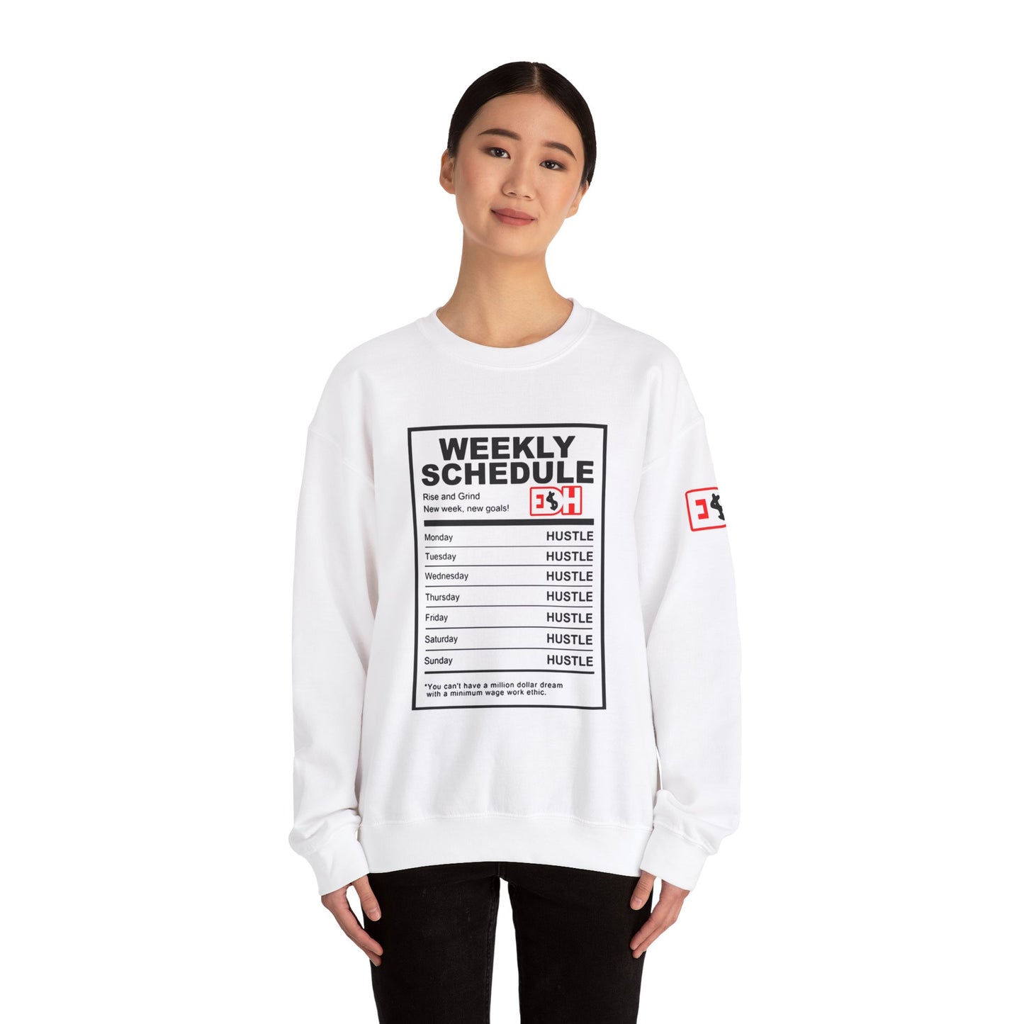 Ingredients to Hu$tle Unisex Heavy Blend™ Crewneck Sweatshirt