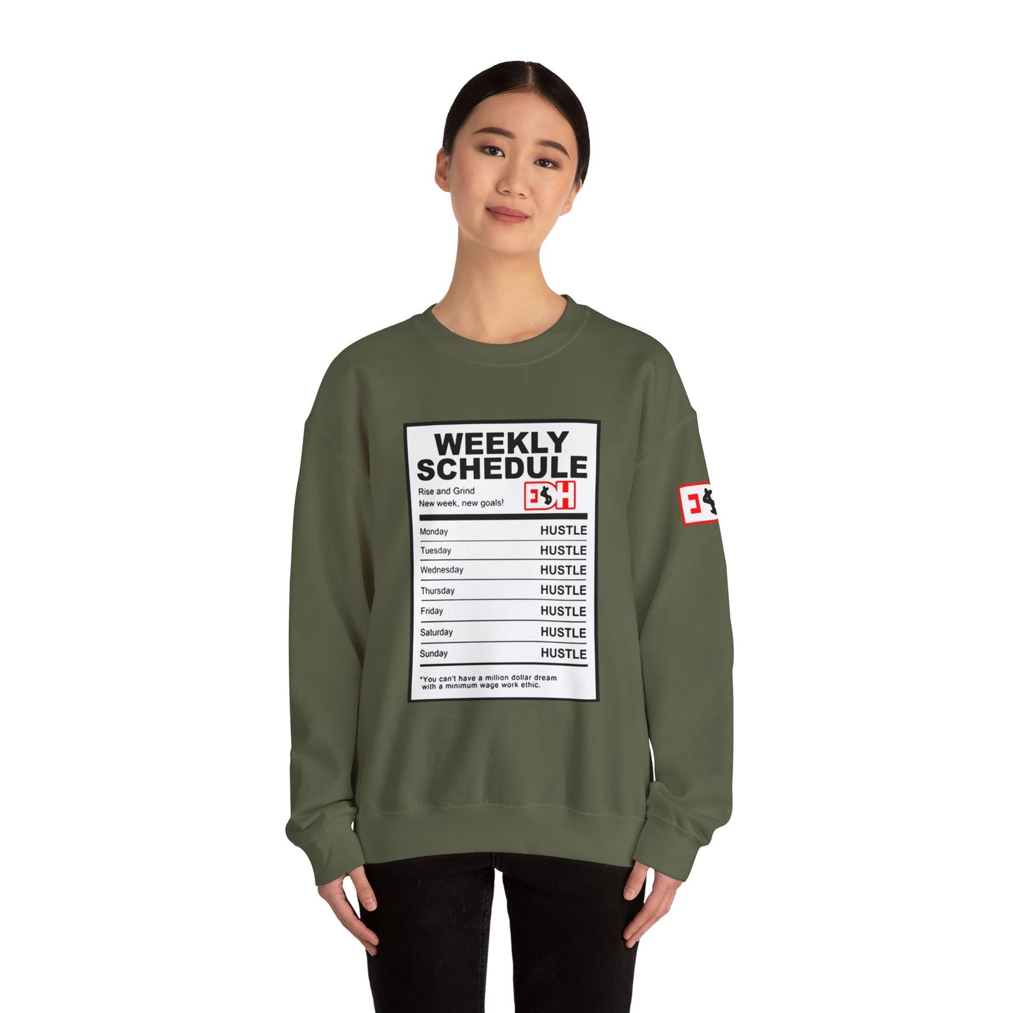 Ingredients to Hu$tle Unisex Heavy Blend™ Crewneck Sweatshirt