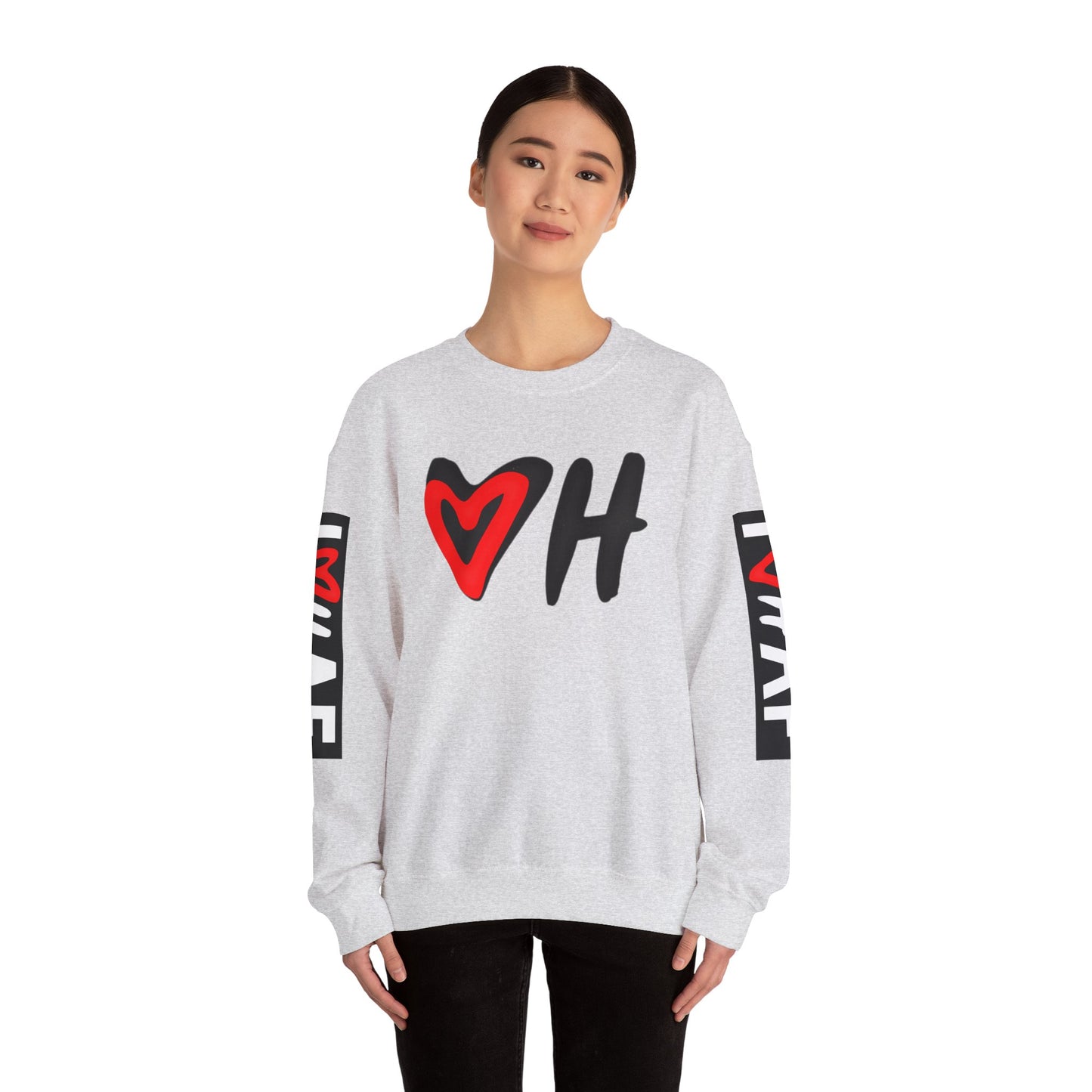 I Luv Hrd AF Unisex Heavy Blend™ Crewneck Sweatshirt