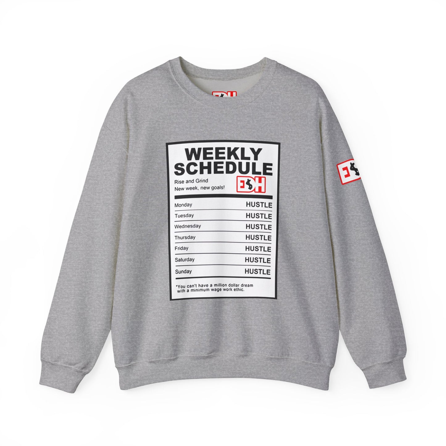 Ingredients to Hu$tle Unisex Heavy Blend™ Crewneck Sweatshirt